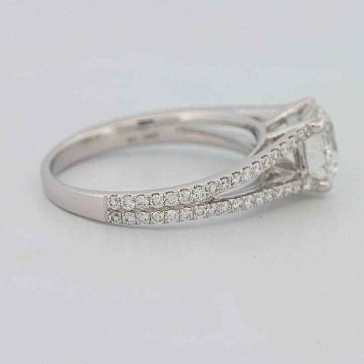 1.70 CT Round Split Band with Pavé Solitaire (LG) - ZIZOV DIAMONDS