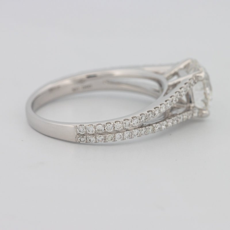 1.70 CT Round Split Band with Pavé Solitaire (LG) - ZIZOV DIAMONDS