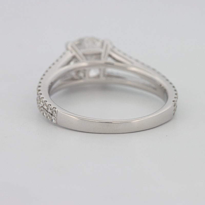 1.70 CT Round Split Band with Pavé Solitaire (LG) - ZIZOV DIAMONDS