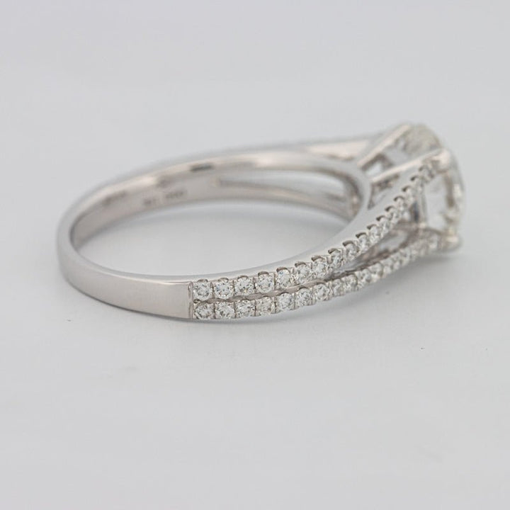 1.70 CT Round Split Band with Pavé Solitaire (LG) - ZIZOV DIAMONDS