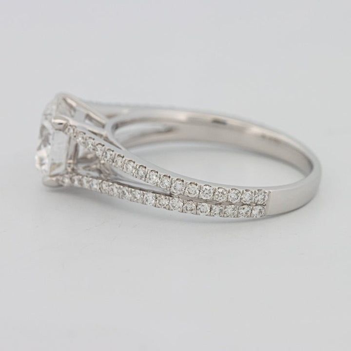 1.70 CT Round Split Band with Pavé Solitaire (LG) - ZIZOV DIAMONDS