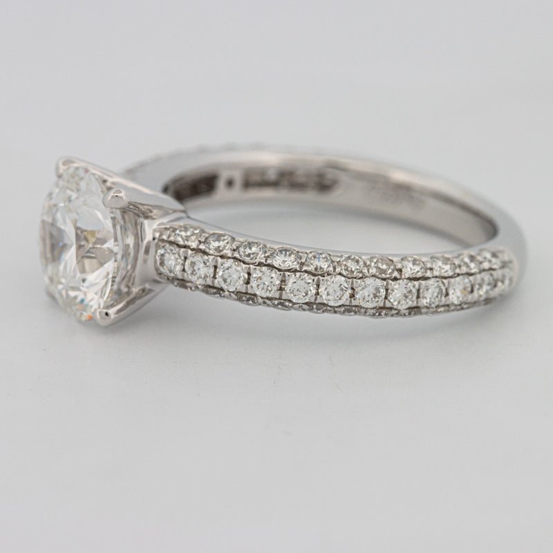 1.80 CT Round Cut Pavé Solitaire (LG) - ZIZOV DIAMONDS