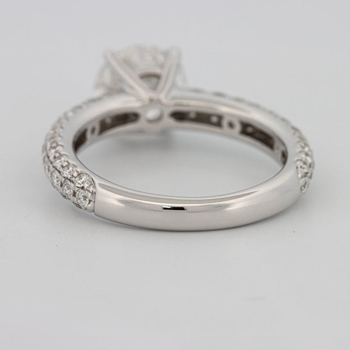 1.80 CT Round Cut Pavé Solitaire (LG) - ZIZOV DIAMONDS