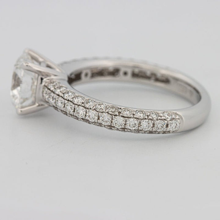 1.80 CT Round Cut Pavé Solitaire (LG) - ZIZOV DIAMONDS