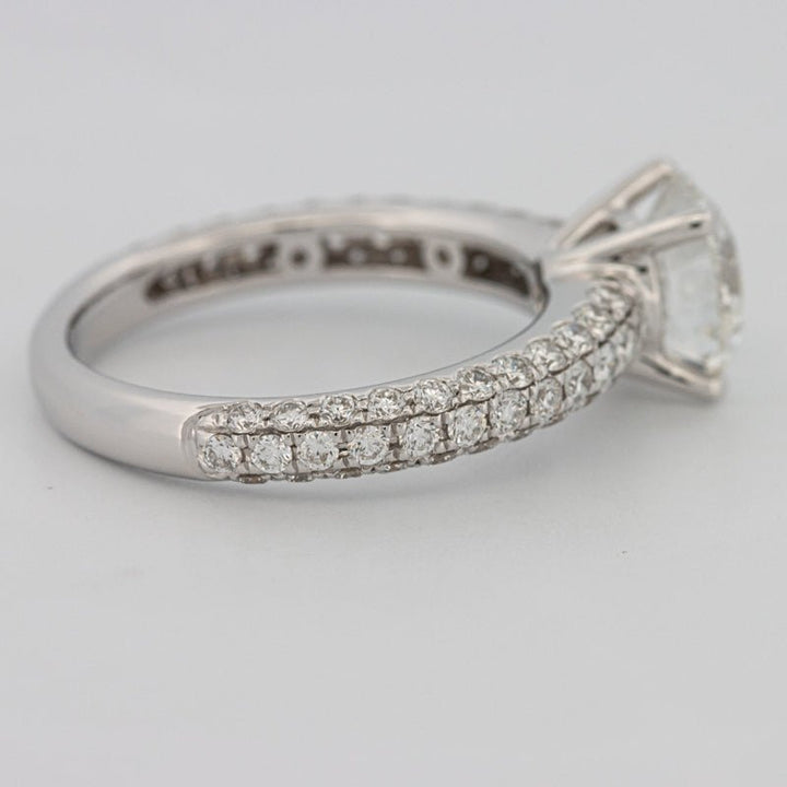 1.80 CT Round Cut Pavé Solitaire (LG) - ZIZOV DIAMONDS