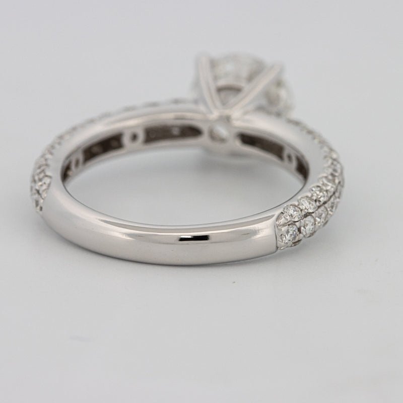 1.80 CT Round Cut Pavé Solitaire (LG) - ZIZOV DIAMONDS