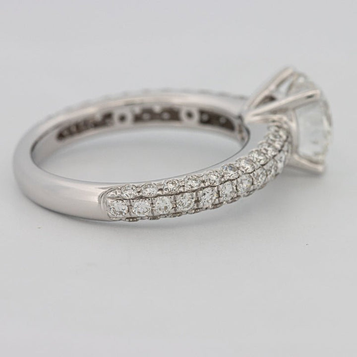 1.80 CT Round Cut Pavé Solitaire (LG) - ZIZOV DIAMONDS