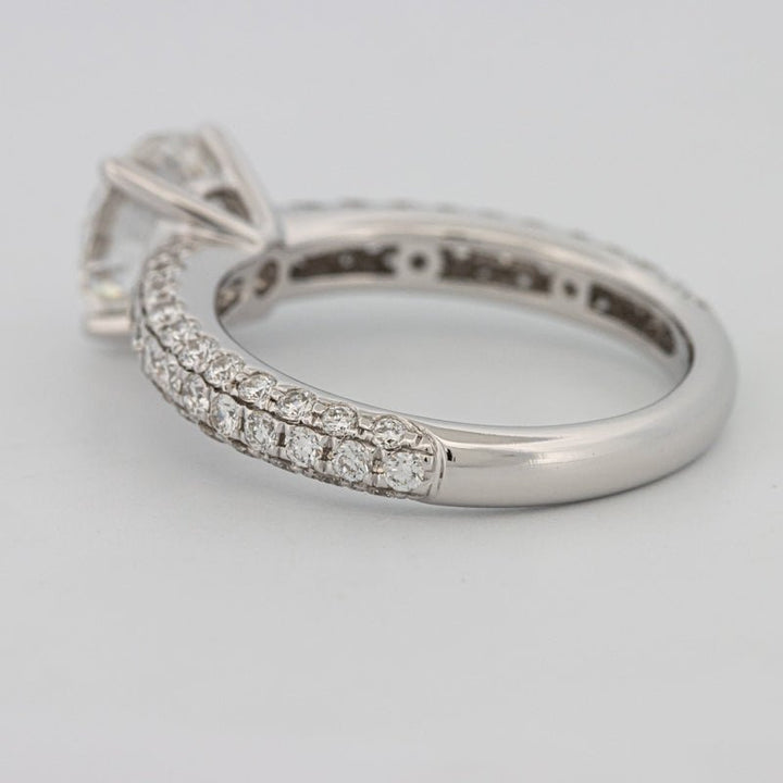 1.80 CT Round Cut Pavé Solitaire (LG) - ZIZOV DIAMONDS