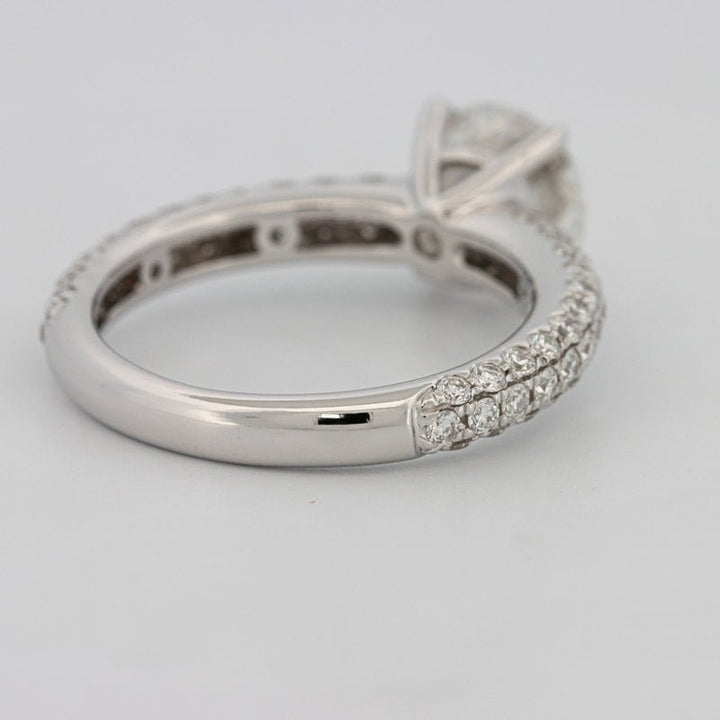 1.80 CT Round Cut Pavé Solitaire (LG) - ZIZOV DIAMONDS