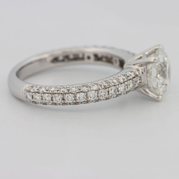 1.80 CT Round Cut Pavé Solitaire (LG) - ZIZOV DIAMONDS