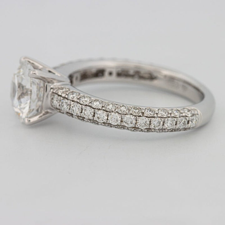 1.80 CT Round Cut Pavé Solitaire (LG) - ZIZOV DIAMONDS