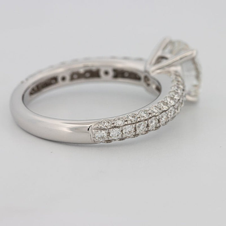 1.80 CT Round Cut Pavé Solitaire (LG) - ZIZOV DIAMONDS