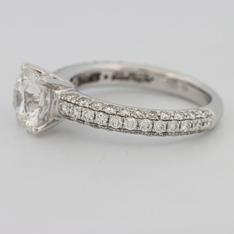 1.80 CT Round Cut Pavé Solitaire (LG) - ZIZOV DIAMONDS