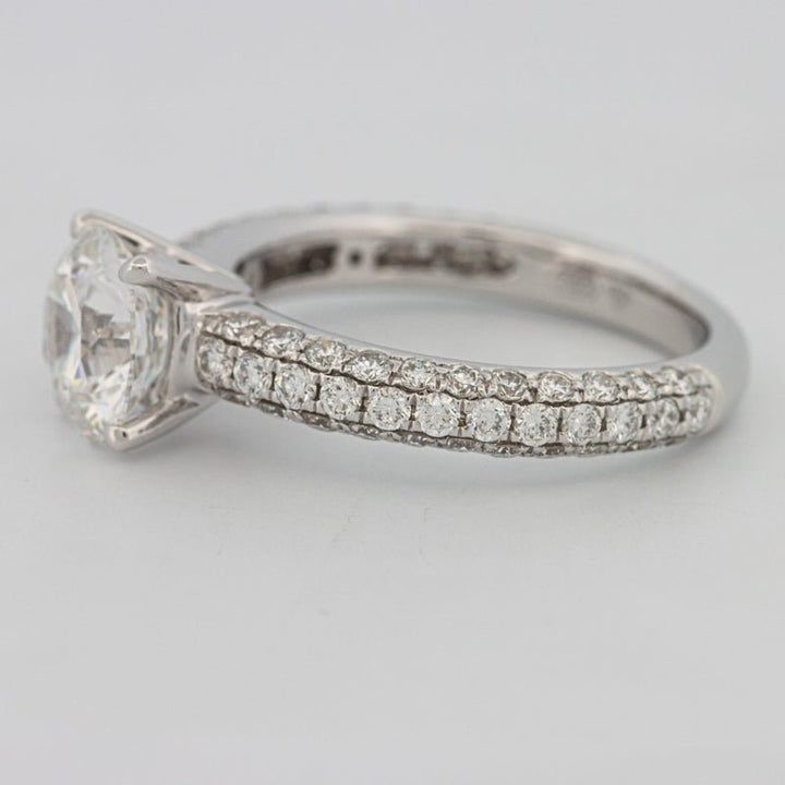1.80 CT Round Cut Pavé Solitaire (LG) - ZIZOV DIAMONDS