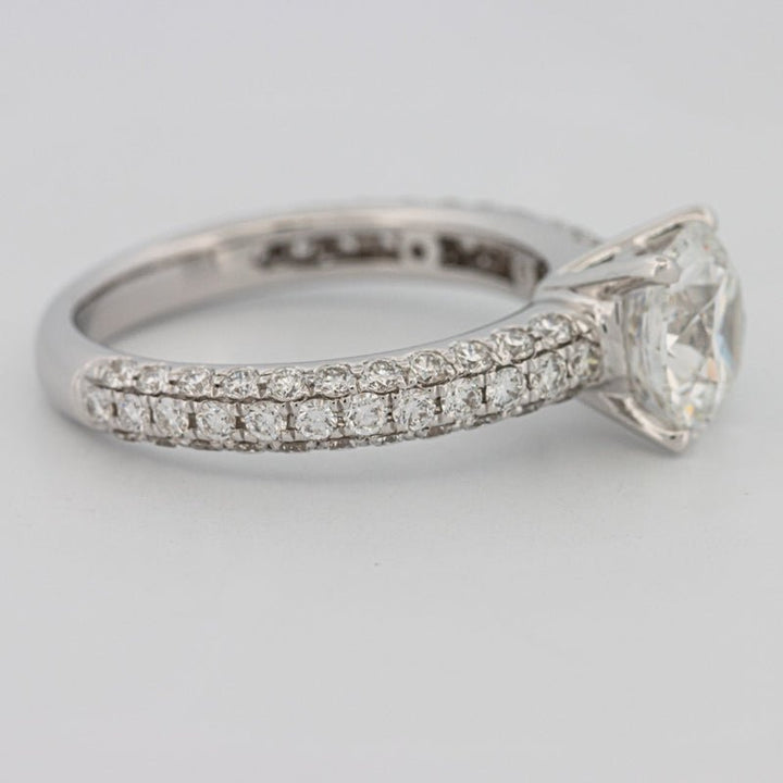 1.80 CT Round Cut Pavé Solitaire (LG) - ZIZOV DIAMONDS