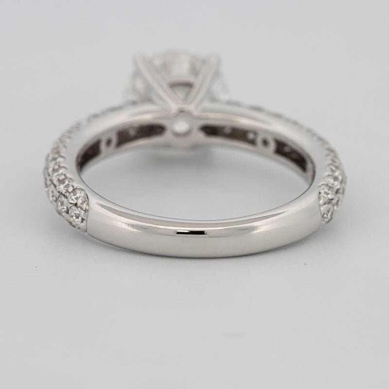 1.80 CT Round Cut Pavé Solitaire (LG) - ZIZOV DIAMONDS