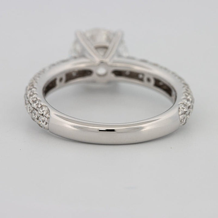 1.80 CT Round Cut Pavé Solitaire (LG) - ZIZOV DIAMONDS