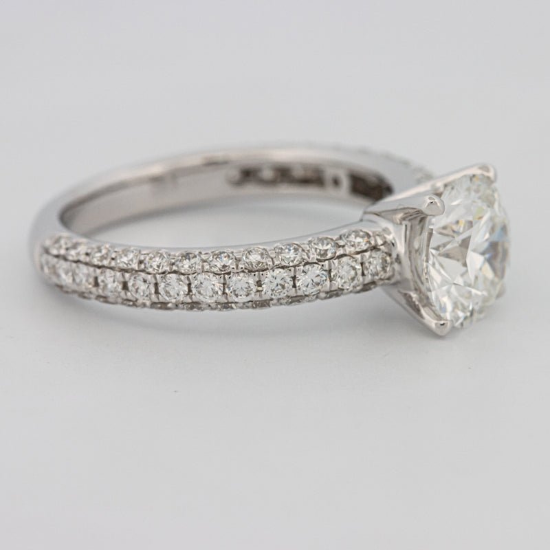 1.80 CT Round Cut Pavé Solitaire (LG) - ZIZOV DIAMONDS