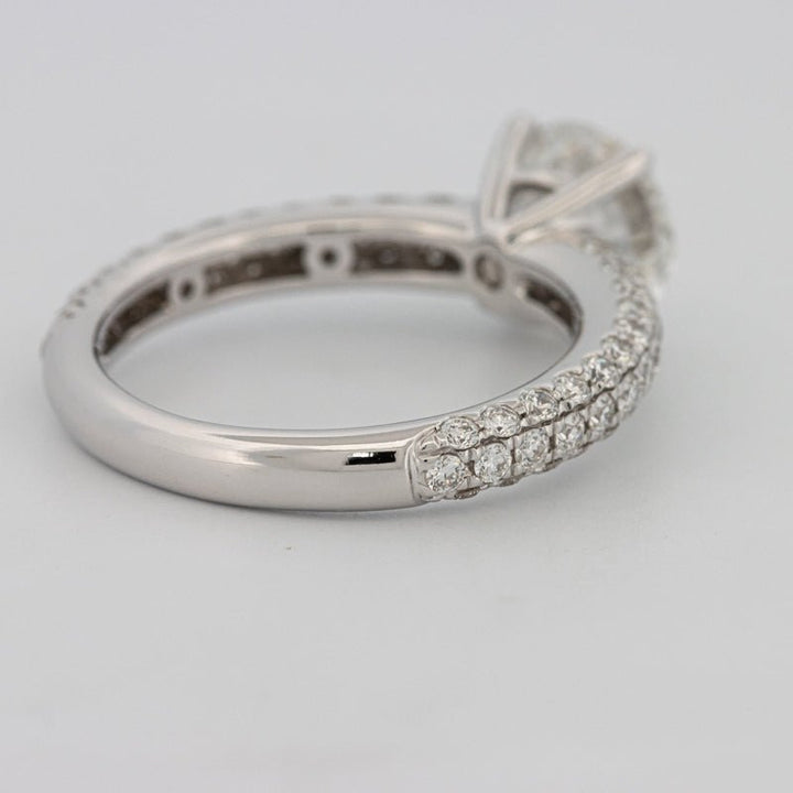 1.80 CT Round Cut Pavé Solitaire (LG) - ZIZOV DIAMONDS