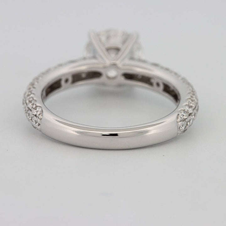 1.80 CT Round Cut Pavé Solitaire (LG) - ZIZOV DIAMONDS