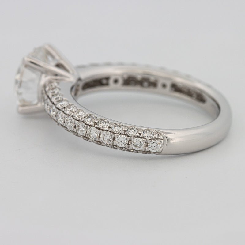 1.80 CT Round Cut Pavé Solitaire (LG) - ZIZOV DIAMONDS