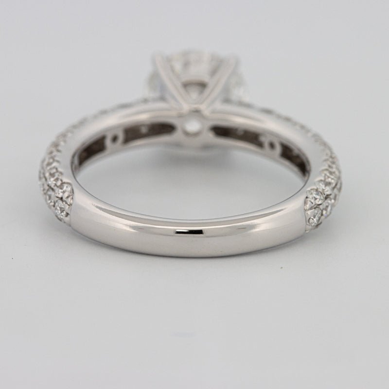 1.80 CT Round Cut Pavé Solitaire (LG) - ZIZOV DIAMONDS