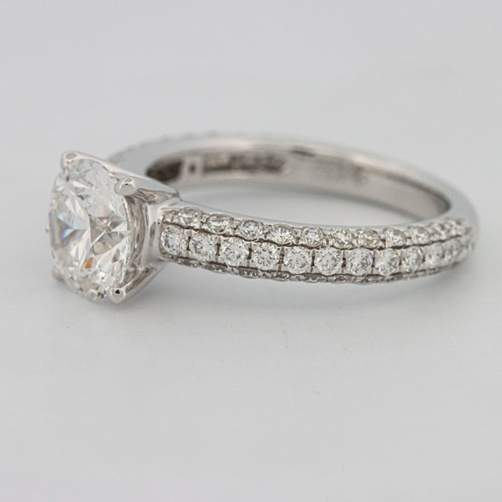 1.80 CT Round Cut Pavé Solitaire (LG) - ZIZOV DIAMONDS