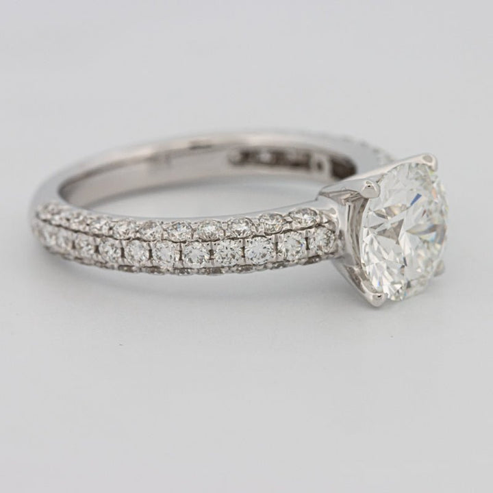 1.80 CT Round Cut Pavé Solitaire (LG) - ZIZOV DIAMONDS