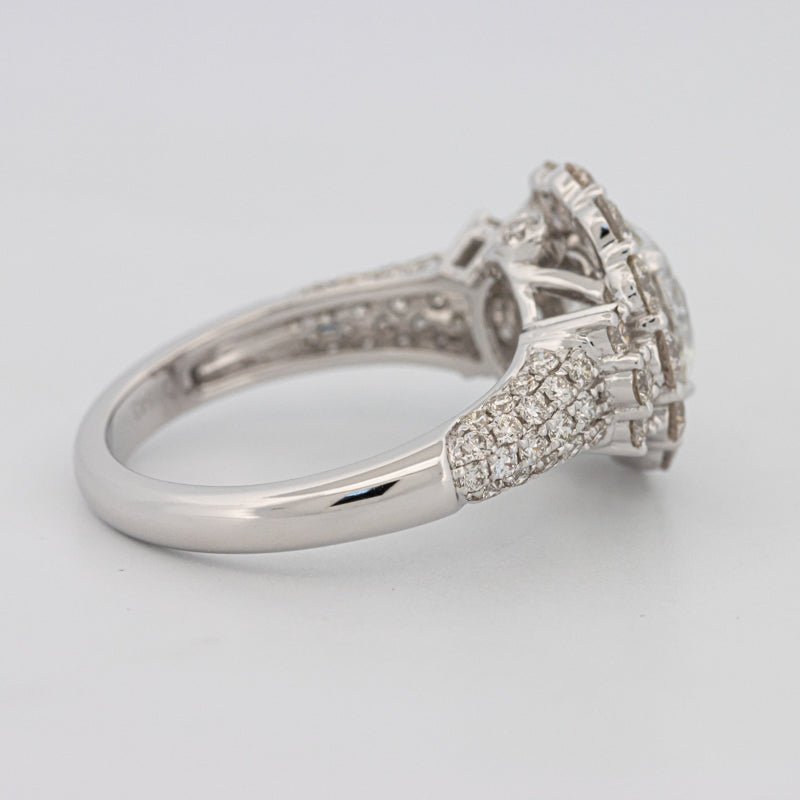 1.85 CT Round Cut Halo Pavé Solitaire (LG) - ZIZOV DIAMONDS