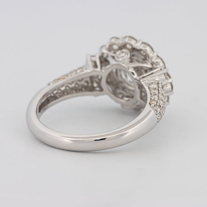 1.85 CT Round Cut Halo Pavé Solitaire (LG) - ZIZOV DIAMONDS