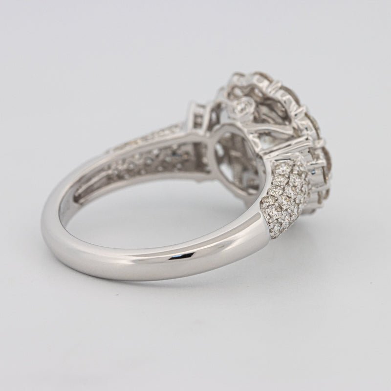 1.85 CT Round Cut Halo Pavé Solitaire (LG) - ZIZOV DIAMONDS