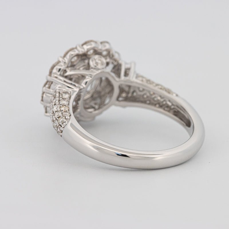 1.85 CT Round Cut Halo Pavé Solitaire (LG) - ZIZOV DIAMONDS