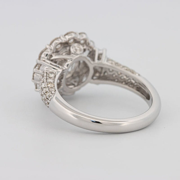 1.85 CT Round Cut Halo Pavé Solitaire (LG) - ZIZOV DIAMONDS