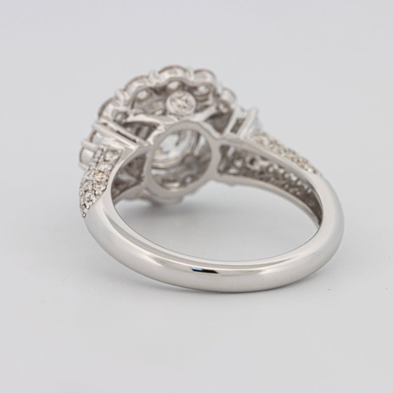 1.85 CT Round Cut Halo Pavé Solitaire (LG) - ZIZOV DIAMONDS