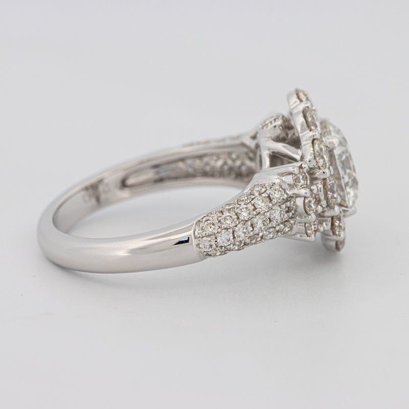 1.85 CT Round Cut Halo Pavé Solitaire (LG) - ZIZOV DIAMONDS