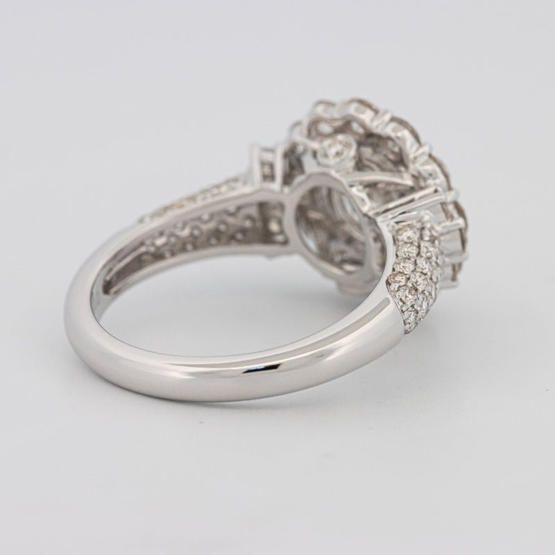 1.85 CT Round Cut Halo Pavé Solitaire (LG) - ZIZOV DIAMONDS