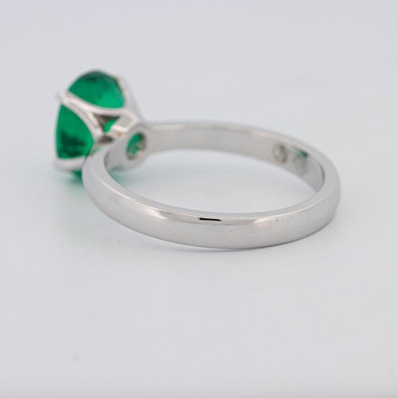 1.90 CT Oval Green Emerald Ring - ZIZOV DIAMONDS