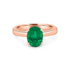 1.90 CT Oval Green Emerald Ring - ZIZOV DIAMONDS