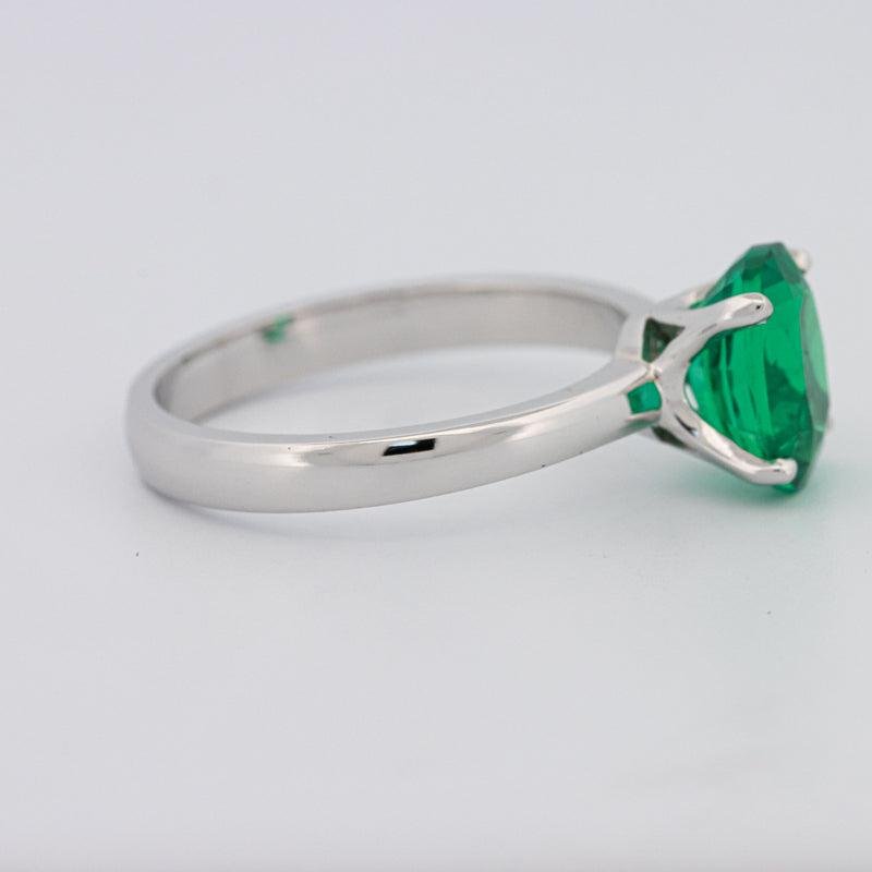 1.90 CT Oval Green Emerald Ring - ZIZOV DIAMONDS
