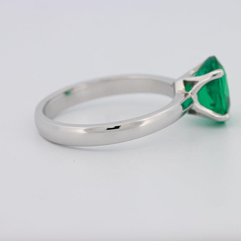 1.90 CT Oval Green Emerald Ring - ZIZOV DIAMONDS