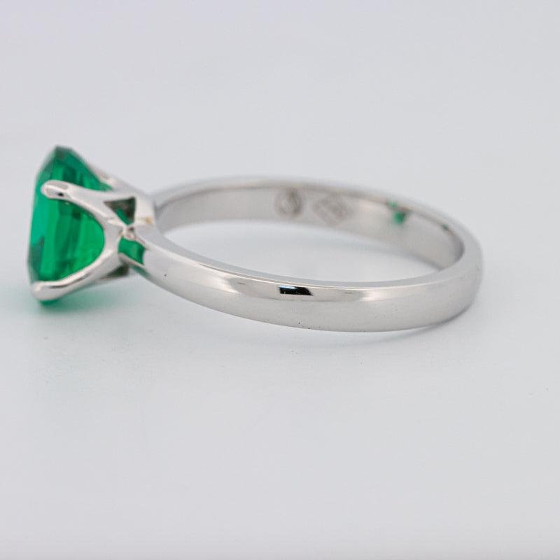 1.90 CT Oval Green Emerald Ring - ZIZOV DIAMONDS