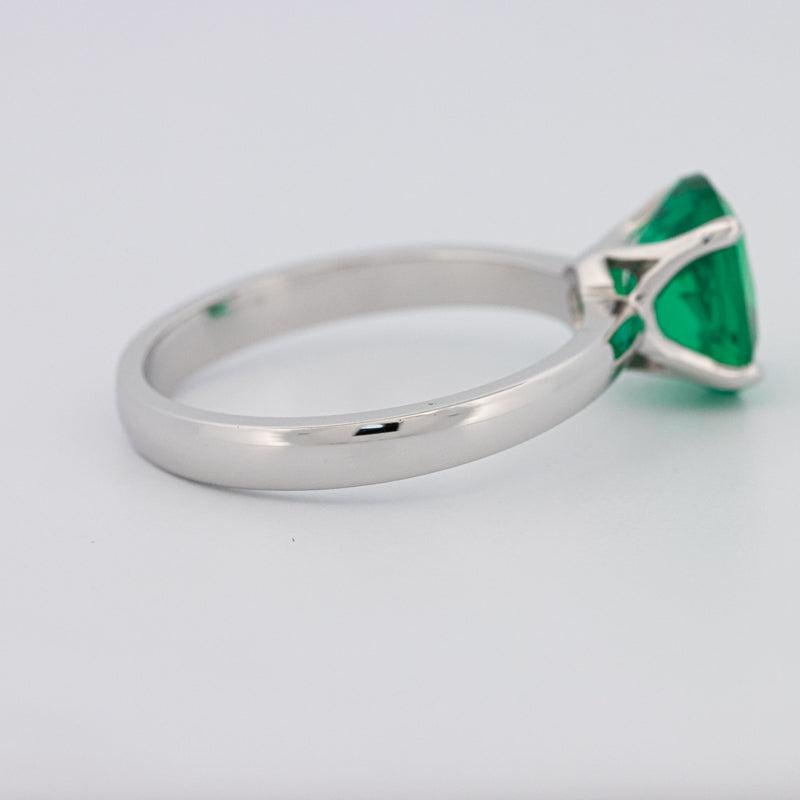 1.90 CT Oval Green Emerald Ring - ZIZOV DIAMONDS