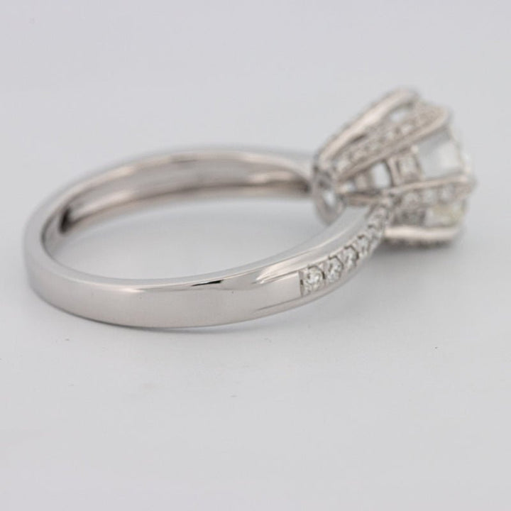 1.90 CT Round Cut Full Pavé Solitaire (LG) - ZIZOV DIAMONDS