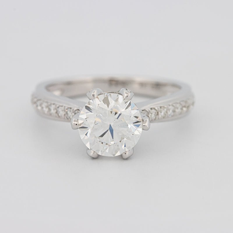 1.90 CT Prerje Rrethore Full Pavé Solitaire (LG)