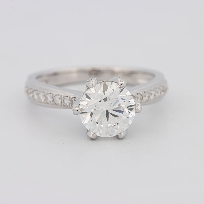 1.90 CT Round Cut Full Pavé Solitaire (LG) - ZIZOV DIAMONDS