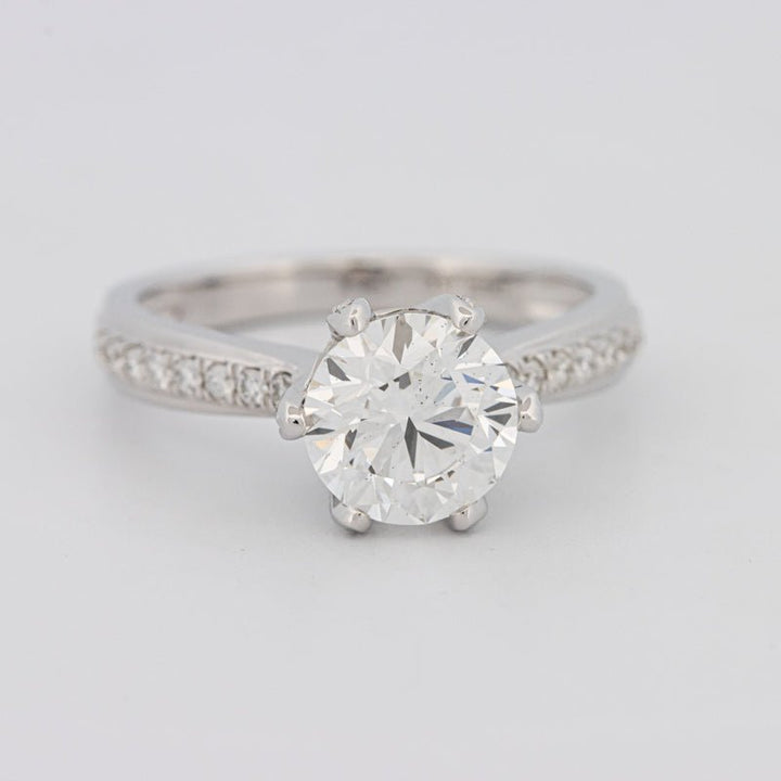 1.90 CT Round Cut Full Pavé Solitaire (LG) - ZIZOV DIAMONDS