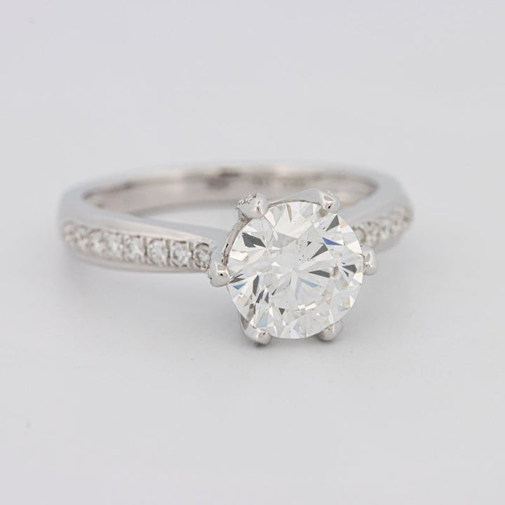 1.90 CT Round Cut Full Pavé Solitaire (LG) - ZIZOV DIAMONDS