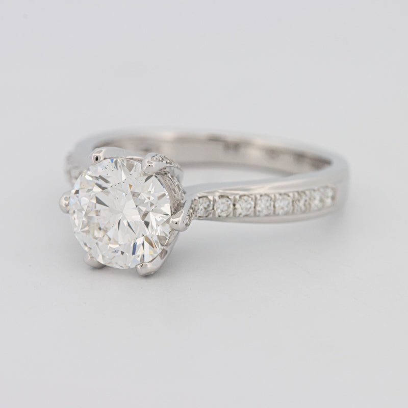1.90 CT Round Cut Full Pavé Solitaire (LG) - ZIZOV DIAMONDS