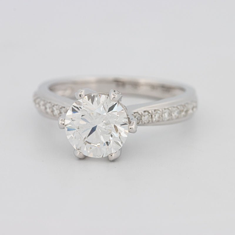 1.90 CT Round Cut Full Pavé Solitaire (LG) - ZIZOV DIAMONDS