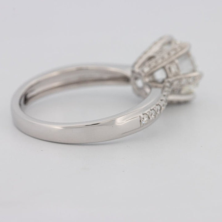 1.90 CT Round Cut Full Pavé Solitaire (LG) - ZIZOV DIAMONDS